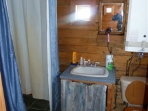 The sauna bathroom