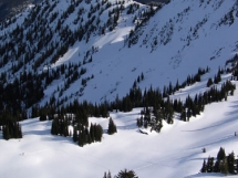 Backcountry skiing at Valkyr Lodge