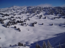Ski terrain Valkyr Range