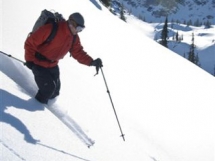 Ski touring at Valkyr Lodge