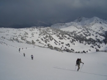 Ski touring at Valkyr Lodge
