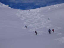 ski touring at Valkyr Lodge
