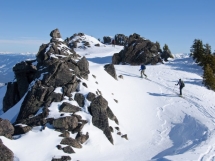 Exploring Valkyr Lodge ski terrain